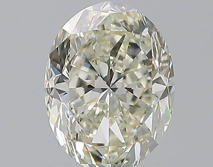 1.0 Carat Oval Natural Diamond with  Cut Diamond in 14KT  view 1
