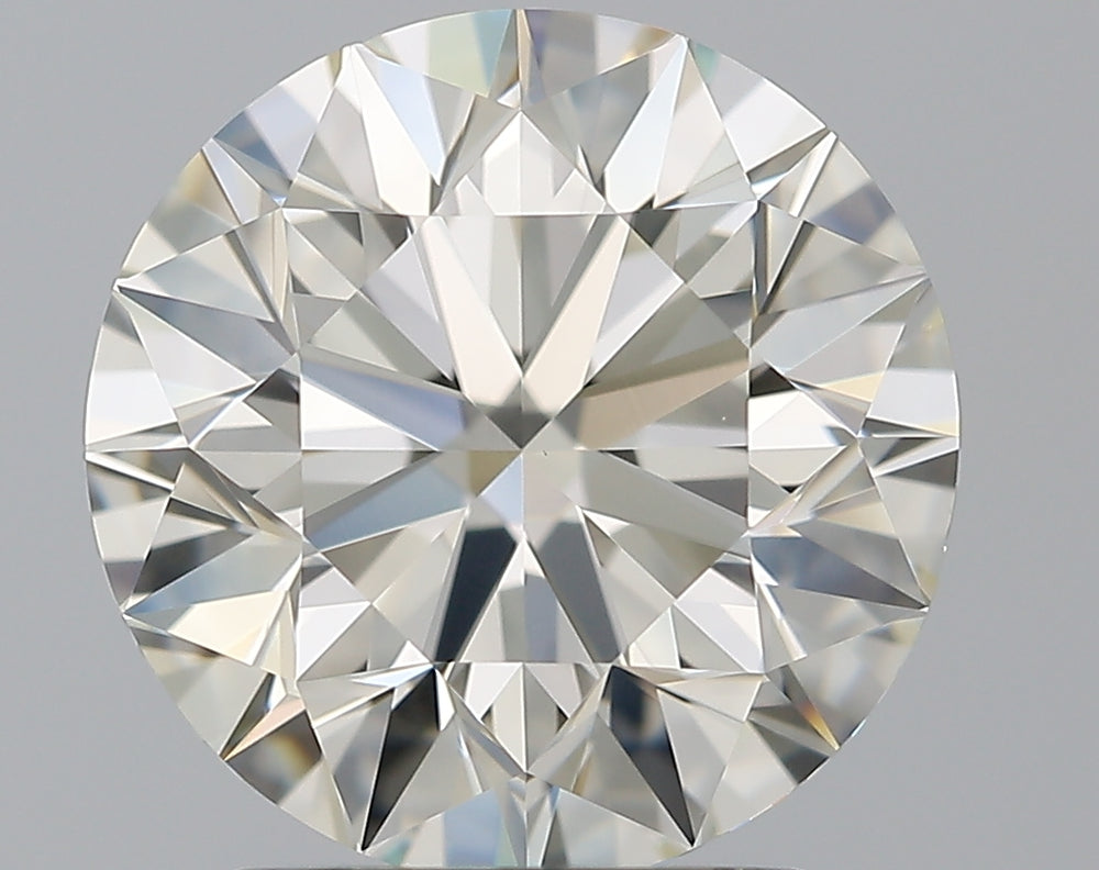 2.5 Carat Round Natural Diamond with  Cut Diamond in 14KT  view 1

