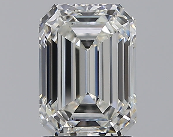 2.01 Carat Emerald Natural Diamond with  Cut Diamond in 14KT  view 1

