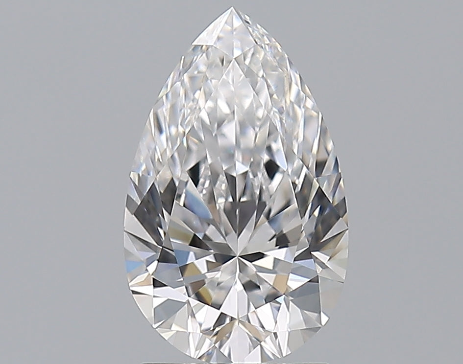 2.01 Carat Pear Natural Diamond with  Cut Diamond in 14KT  view 1
