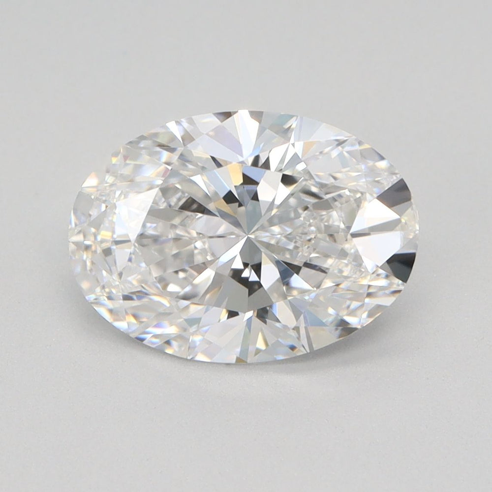 1.5 Carat Oval Lab Diamond with  Cut Diamond in 14KT  view 1
