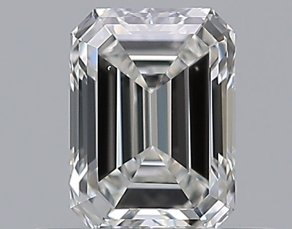 0.5 Carat Emerald Natural Diamond with  Cut Diamond in 14KT  view 1
