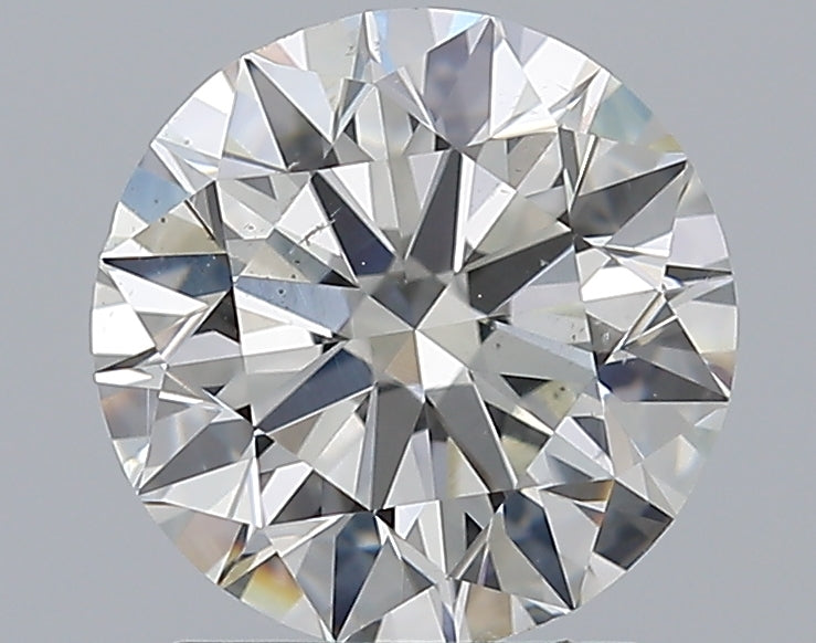 2.0 Carat Round Natural Diamond with  Cut Diamond in 14KT  view 1
