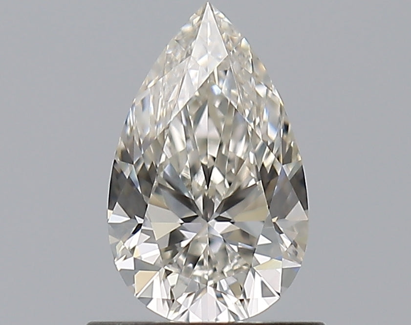 0.75 Carat Pear Natural Diamond with  Cut Diamond in 14KT  view 1
