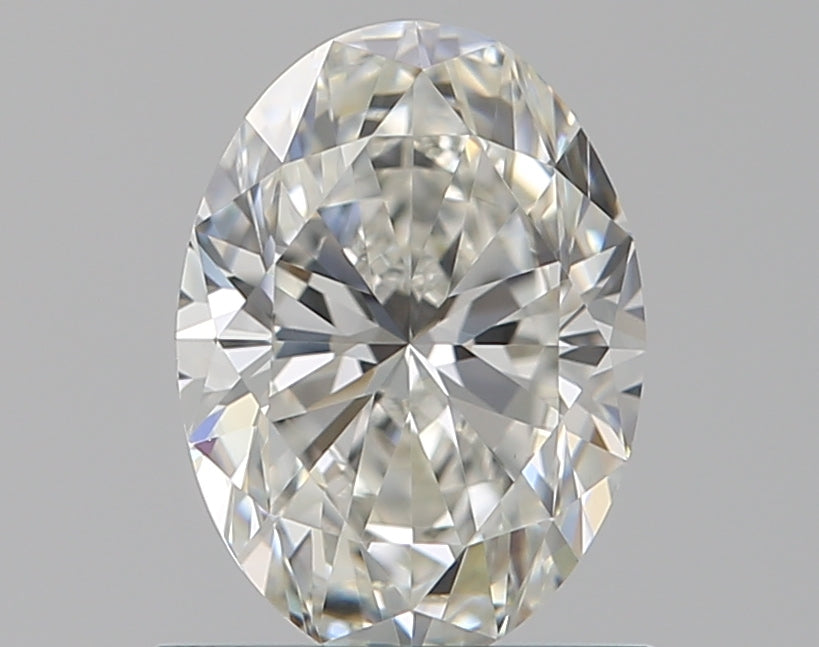 0.96 Carat Oval Natural Diamond with  Cut Diamond in 14KT  view 1
