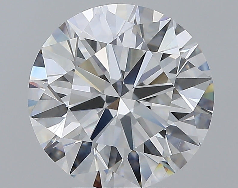 3.2 Carat Round Natural Diamond with  Cut Diamond in 14KT  view 1
