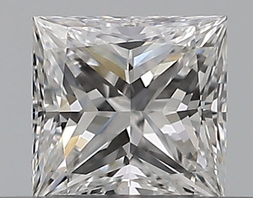 0.3 Carat Princess Natural Diamond with  Cut Diamond in 14KT  view 1
