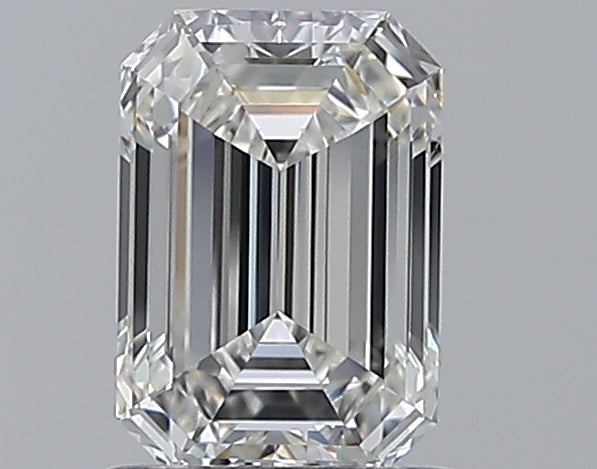 1.0 Carat Emerald Natural Diamond with  Cut Diamond in 14KT  view 1
