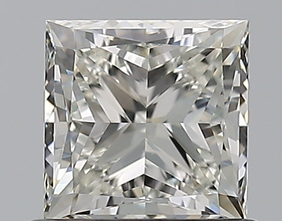 1.0 Carat Princess Natural Diamond with  Cut Diamond in 14KT  view 1
