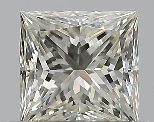 0.4 Carat Princess Natural Diamond with  Cut Diamond in 14KT  view 1
