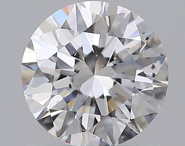 0.96 Carat Round Natural Diamond with  Cut Diamond in 14KT  view 1

