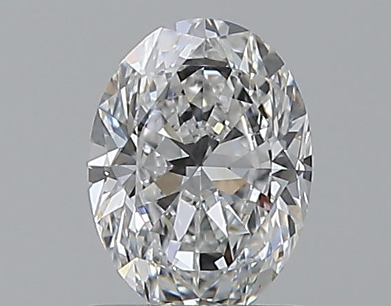 0.7 Carat Oval Natural Diamond with  Cut Diamond in 14KT  view 1

