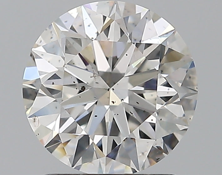 1.5 Carat Round Natural Diamond with  Cut Diamond in 14KT  view 1
