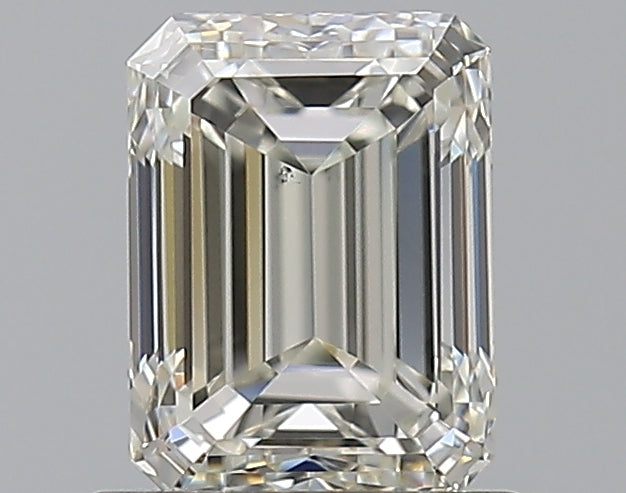 0.9 Carat Emerald Natural Diamond with  Cut Diamond in 14KT  view 1
