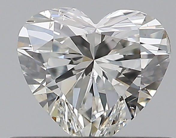 0.4 Carat Heart Natural Diamond with  Cut Diamond in 14KT  view 1
