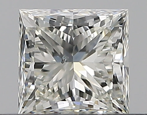 0.4 Carat Princess Natural Diamond with  Cut Diamond in 14KT  view 1
