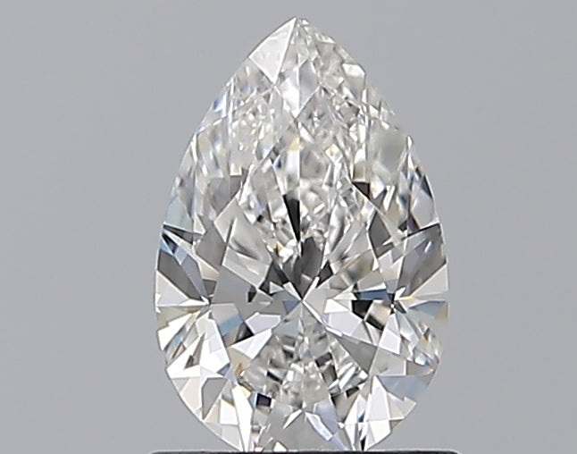 0.8 Carat Pear Natural Diamond with  Cut Diamond in 14KT  view 1
