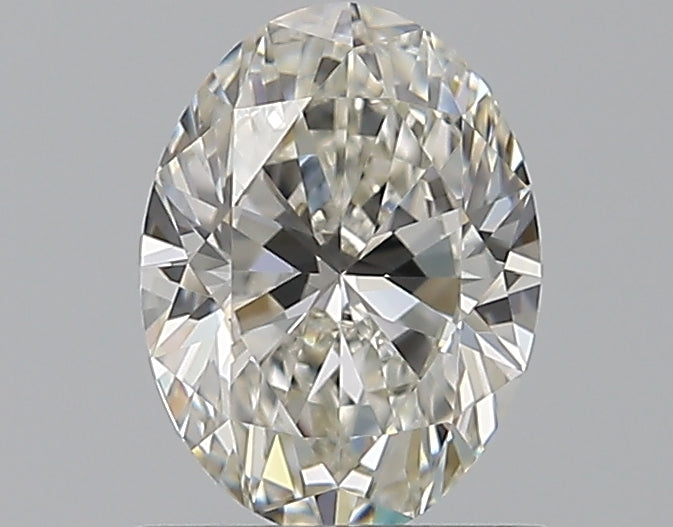 0.8 Carat Oval Natural Diamond with  Cut Diamond in 14KT  view 1
