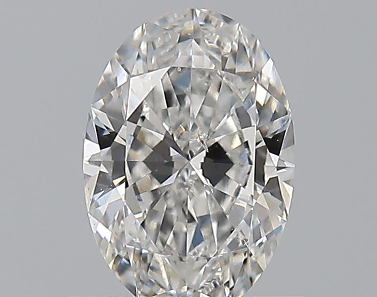 0.75 Carat Oval Natural Diamond with  Cut Diamond in 14KT  view 1
