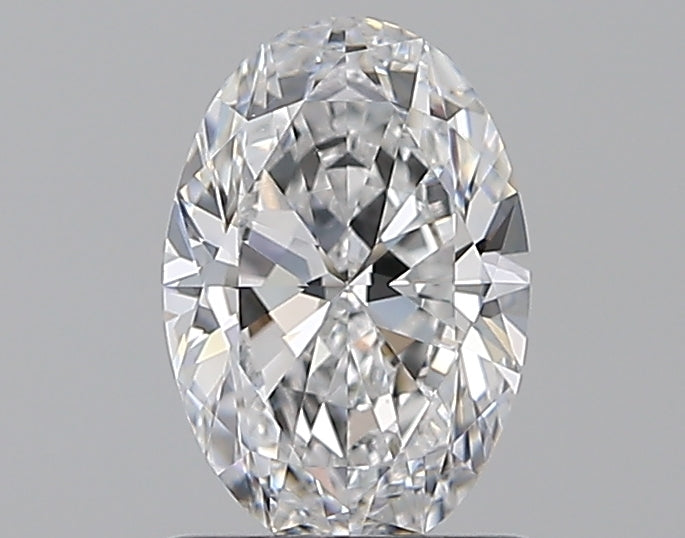 1.0 Carat Oval Natural Diamond with  Cut Diamond in 14KT  view 1
