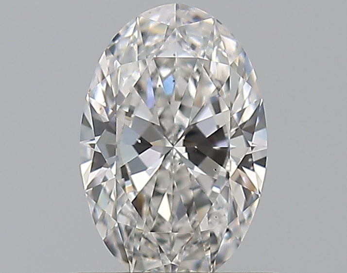 0.52 Carat Oval Natural Diamond with  Cut Diamond in 14KT  view 1
