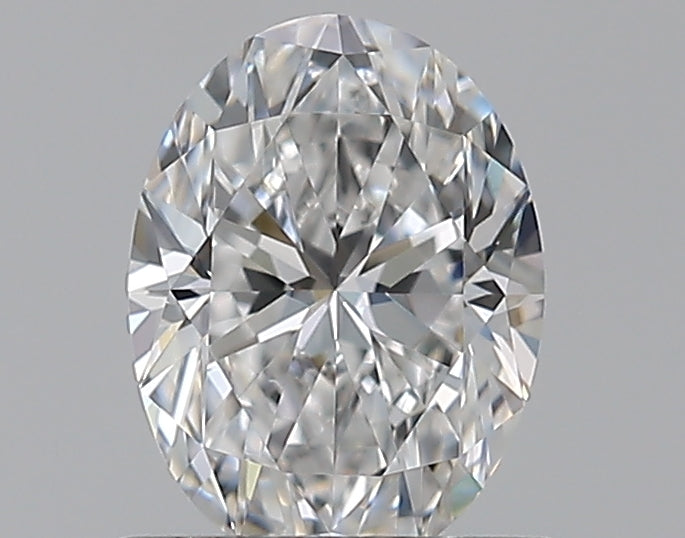 0.65 Carat Oval Natural Diamond with  Cut Diamond in 14KT  view 1

