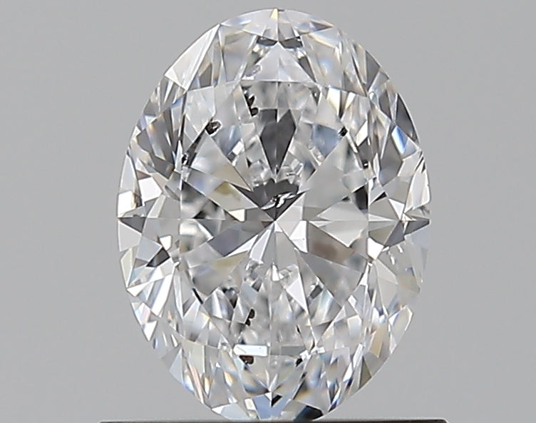 0.81 Carat Oval Natural Diamond with  Cut Diamond in 14KT  view 1
