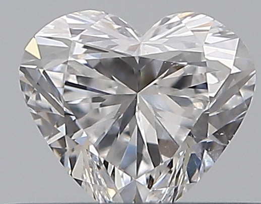 0.33 Carat Heart Natural Diamond with  Cut Diamond in 14KT  view 1
