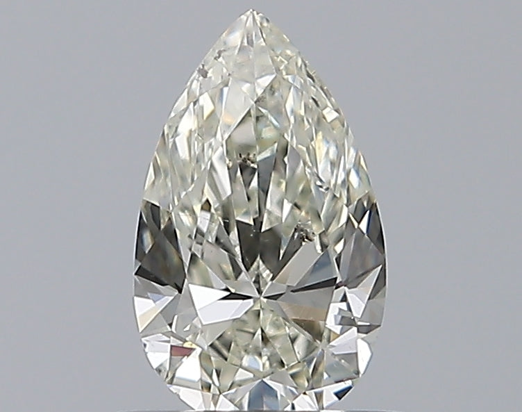 0.5 Carat Pear Natural Diamond with  Cut Diamond in 14KT  view 1

