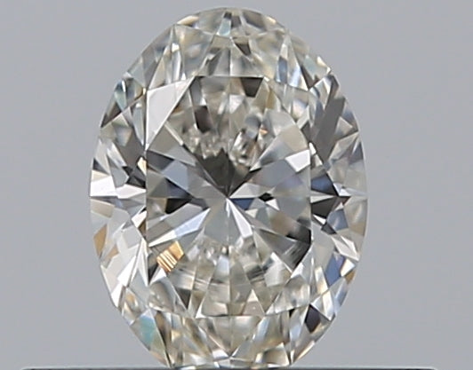 0.3 Carat Oval Natural Diamond with  Cut Diamond in 14KT  view 1
