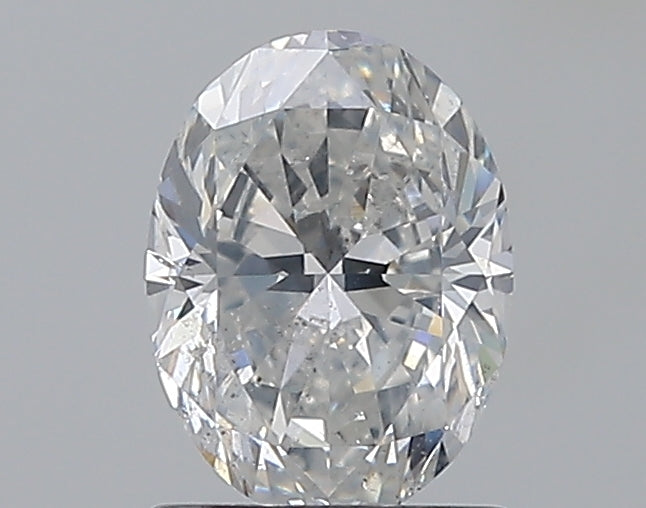 1.01 Carat Oval Natural Diamond with  Cut Diamond in 14KT  view 1
