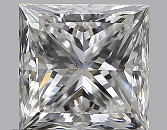 0.9 Carat Princess Natural Diamond with  Cut Diamond in 14KT  view 1
