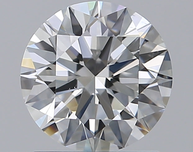 1.29 Carat Round Natural Diamond with  Cut Diamond in 14KT  view 1

