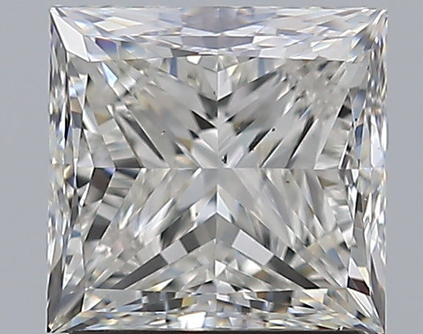 1.9 Carat Princess Natural Diamond with  Cut Diamond in 14KT  view 1
