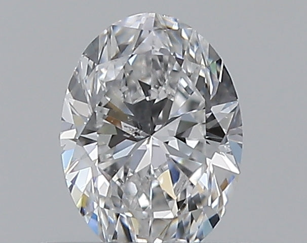 0.3 Carat Oval Natural Diamond with  Cut Diamond in 14KT  view 1
