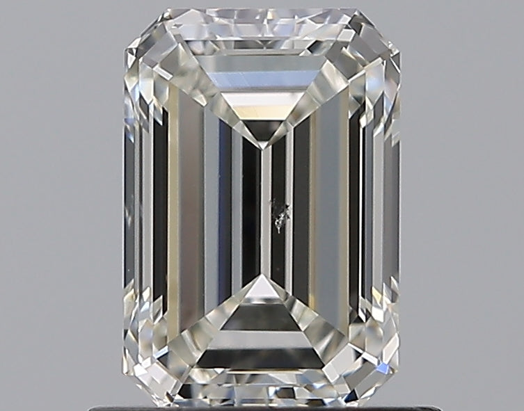 0.95 Carat Emerald Natural Diamond with  Cut Diamond in 14KT  view 1
