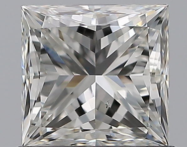 1.0 Carat Princess Natural Diamond with  Cut Diamond in 14KT  view 1
