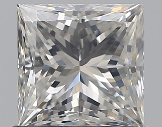 0.96 Carat Princess Natural Diamond with  Cut Diamond in 14KT  view 1
