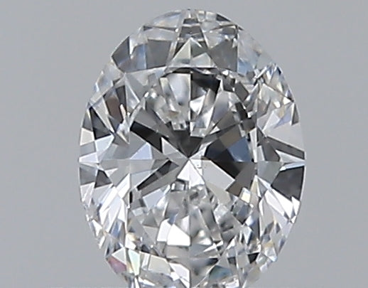 0.3 Carat Oval Natural Diamond with  Cut Diamond in 14KT  view 1
