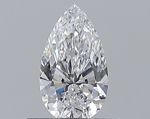 0.49 Carat Pear Natural Diamond with  Cut Diamond in 14KT  view 1
