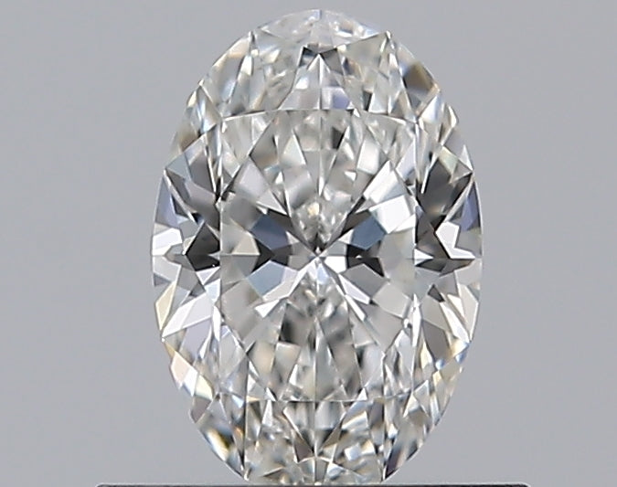 0.53 Carat Oval Natural Diamond with  Cut Diamond in 14KT  view 1
