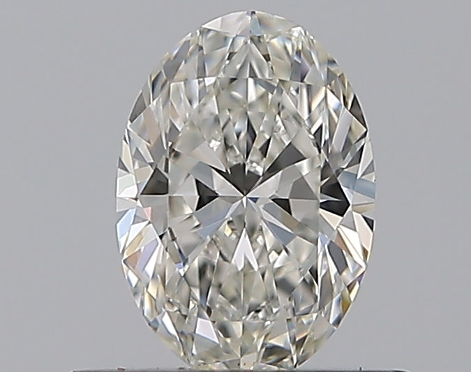 0.52 Carat Oval Natural Diamond with  Cut Diamond in 14KT  view 1
