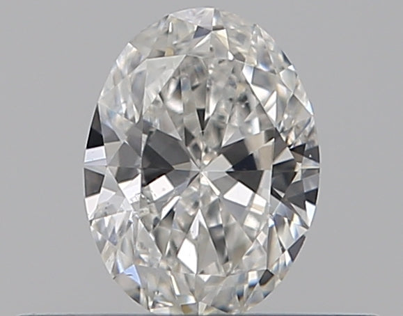 0.3 Carat Oval Natural Diamond with  Cut Diamond in 14KT  view 1
