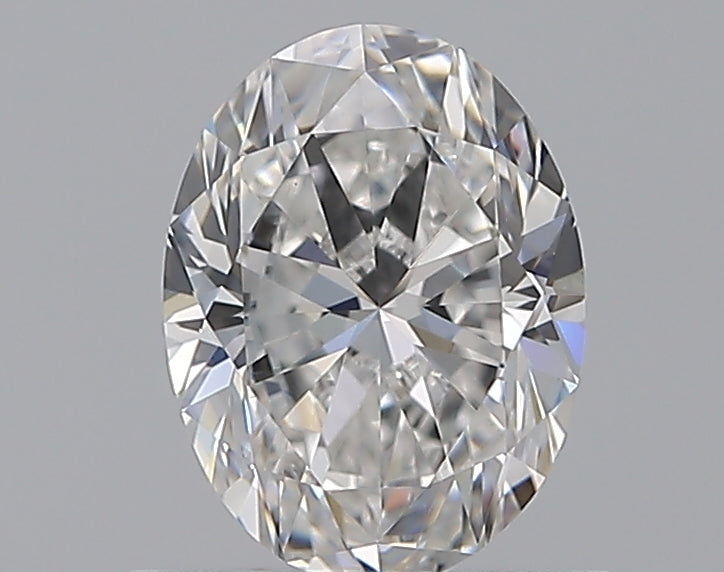 0.75 Carat Oval Natural Diamond with  Cut Diamond in 14KT  view 1
