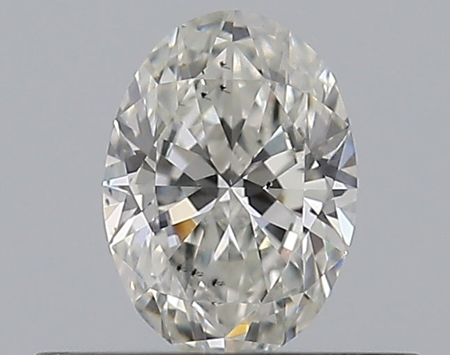 0.32 Carat Oval Natural Diamond with  Cut Diamond in 14KT  view 1
