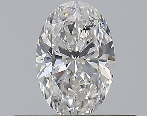 0.31 Carat Oval Natural Diamond with  Cut Diamond in 14KT  view 1

