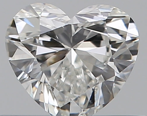 0.3 Carat Heart Natural Diamond with  Cut Diamond in 14KT  view 1
