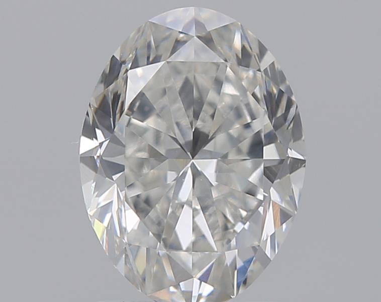 1.29 Carat Oval Natural Diamond with  Cut Diamond in 14KT  view 1
