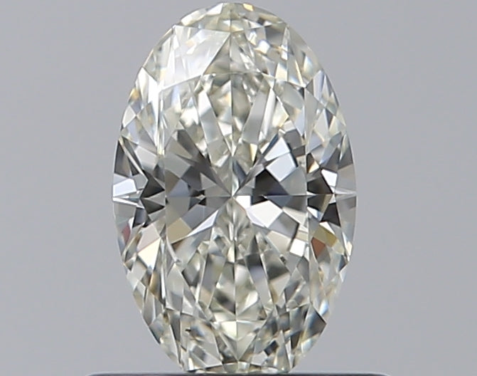 0.5 Carat Oval Natural Diamond with  Cut Diamond in 14KT  view 1

