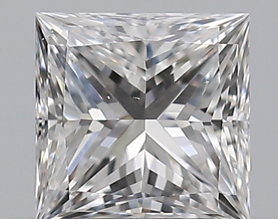 0.42 Carat Princess Natural Diamond with  Cut Diamond in 14KT  view 1
